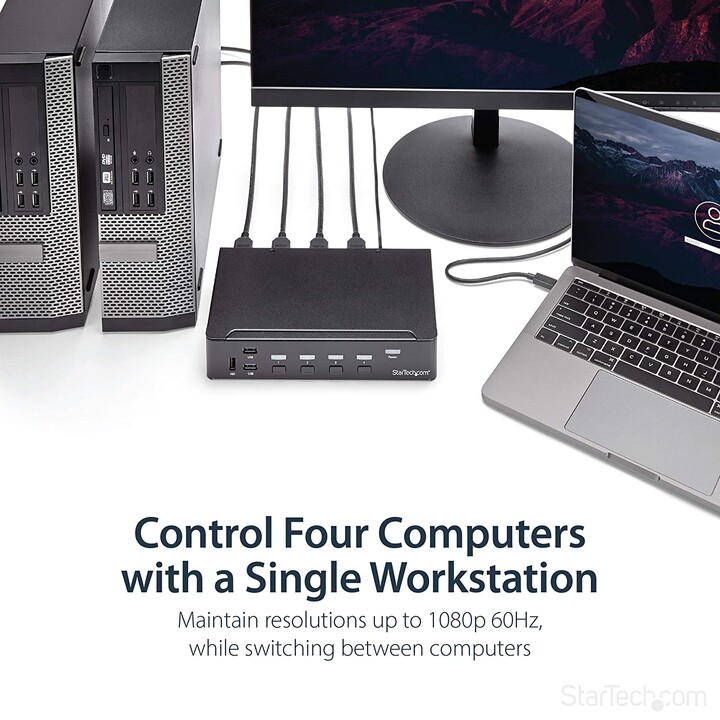 CHAVE STARTECH 4X1 HDMI USB 3.0 KVM