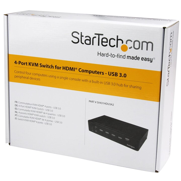 CHAVE STARTECH 4X1 HDMI USB 3.0 KVM