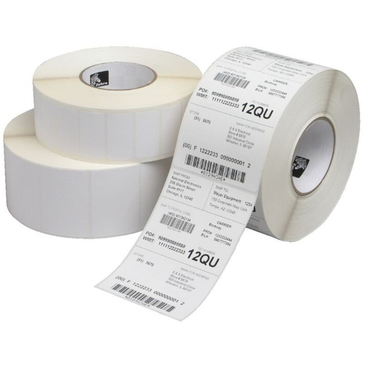 ROLLENKENNZEICHNUNGEN ZEBRA Z-SLCT 2000D 51X25.40MM 2580 ETIKETTEN 12 ROLLEN