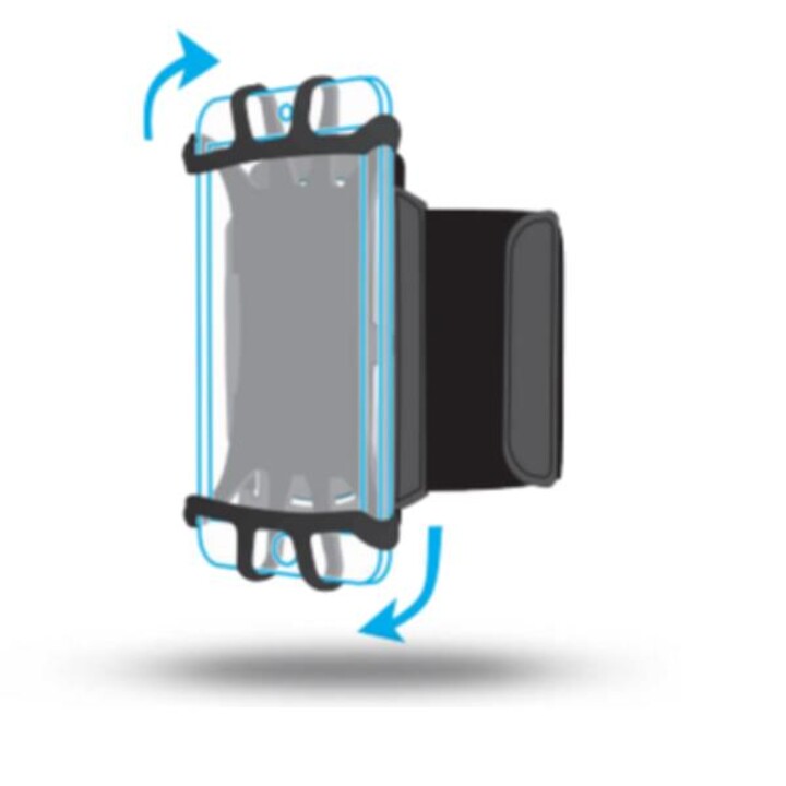 Pulso/braçadeira para smartphone 4-6 polegadas