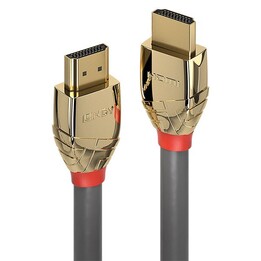 10 m Standard-HDMI-Kabel, goldene Linie
