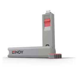 Lindy 40425 bloqueador de puerto USB-C rojo