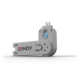 Usb type a port blocker key blue