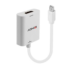 Lindy 41069 adaptador de cabo de vídeo Mini DisplayPort HDMI Type A (Standard) Branco