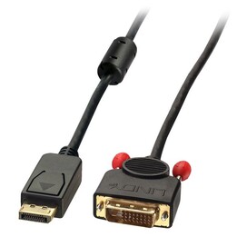 Lindy 41490 Videokabel-Adapter 1 m DVI-D DisplayPort Schwarz