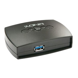 Lindy 4xblanco+key switch USB 2 porte USB 3.0 nero