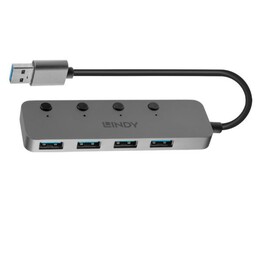 Hub USB 3.0 à 4 ports avec interrupteur marche/arrêt