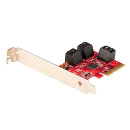 StarTech.com Scheda PCI Express 3.0 a SATA - Scheda di Espansione PCIe SATA a 6 porte - 6 Gbps - Staffa a Profilo Basso - Connet
