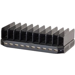Lindy estação de carregamento USB de 10 portas 96W preta