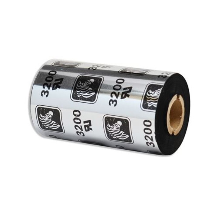 Zebra 3200 cinta de transferencia térmica cera/resina 56.9mm x 74m negra