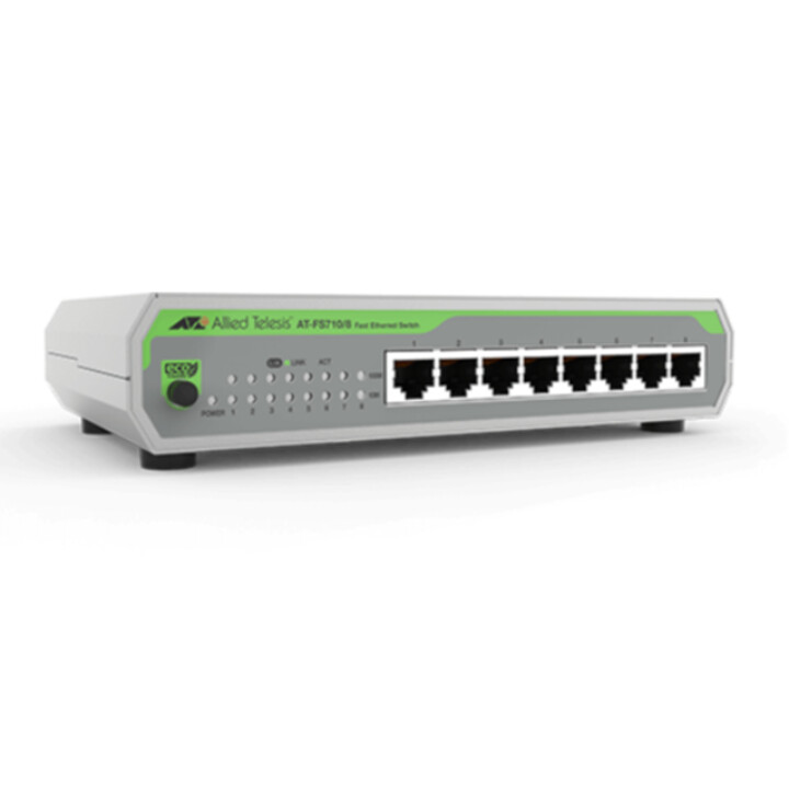 Allied Telesis AT-FS710/8-50 - Switch No administrado Fast Ethernet (10/100) Gris
