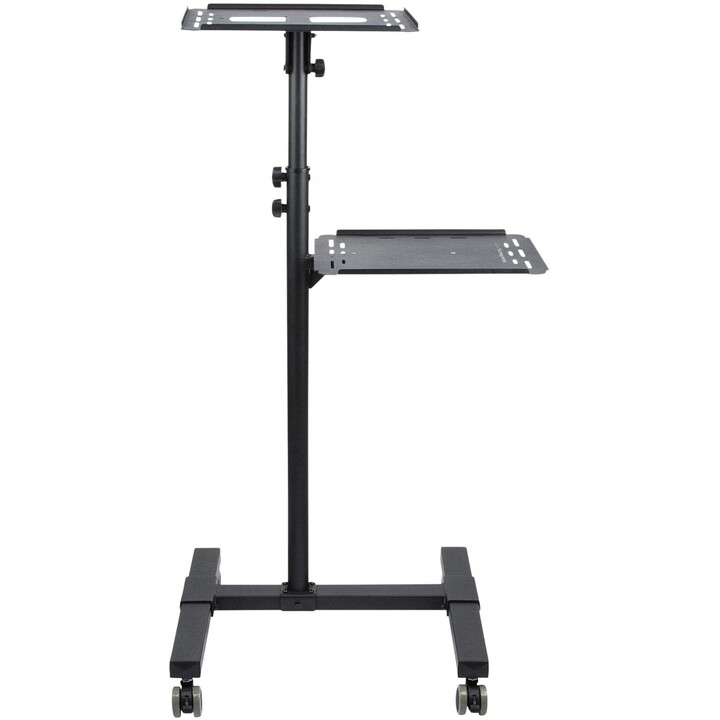 StarTech.com Mobiler Projektor- und Laptopständer/-wagen - Heavy Duty Projektorständer (2 Regale, jeweils 10 kg) - Höhenverstell