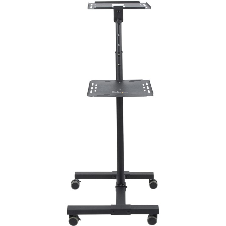 StarTech.com Mobiler Projektor- und Laptopständer/-wagen - Heavy Duty Projektorständer (2 Regale, jeweils 10 kg) - Höhenverstell