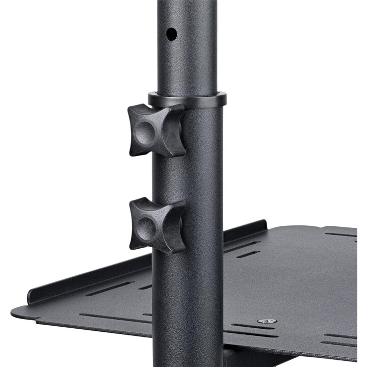 StarTech.com Mobiler Projektor- und Laptopständer/-wagen - Heavy Duty Projektorständer (2 Regale, jeweils 10 kg) - Höhenverstell