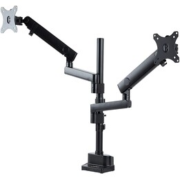 StarTech.com Supporto Doppio Monitor per Scrivania - Braccio per 2 Monitor VESA fino a 32" /8kg - Staffe Verticali Impilabili - 