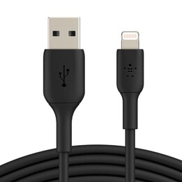 Cable USB-A Lightning de Belkin Boost Charge, 2 m, negro