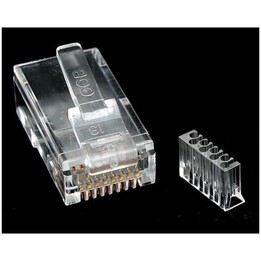 StarTech.com CRJ45C6SOL50 Connettore modulare RJ45 Cat 6 per cavo rigido - confezione da 50, trasparente