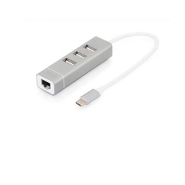 Usb type-c 3-port hub + fast ether