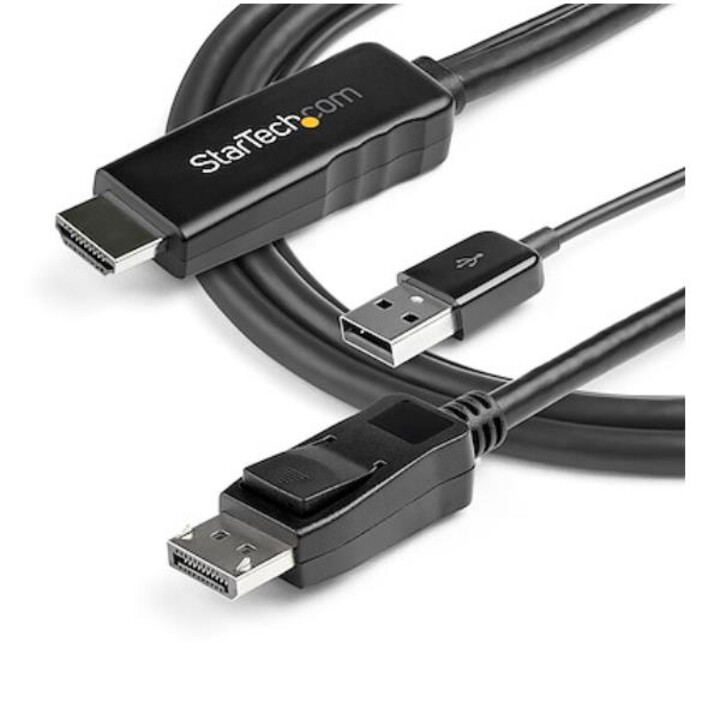StarTech.com HD2DPMM3M HDMI to DisplayPort cable 4K 30 Hz 3 m black
