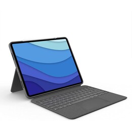 Logitech Combo Touch Tastatur-Case für iPad Pro 12,9" (5. Gen., 2021) grau