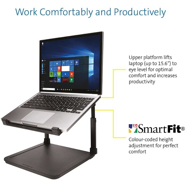 Kensington SmartFit K52783WW adjustable laptop riser black