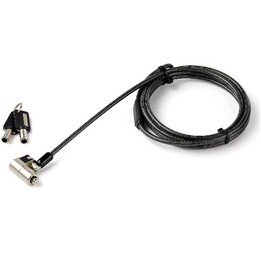 StarTech.com Cable de 2m Universal de Seguridad para Ordenadores Portátiles - para K-Slot - Ranura Nano - Cuneiforme (Wedge) - c