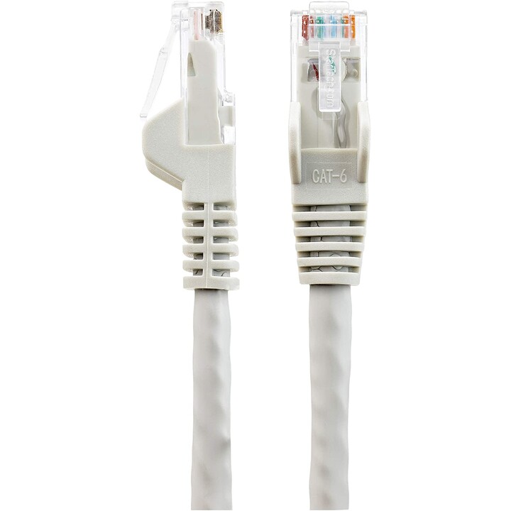 StarTech.com 15m Netzwerkkabel CAT6 - LSZH(weniger Rauch, Halogenfrei) - 10Gbit 250MHz 100W POE RJ45 U/UTP LAN-Patch Kabel - Gra