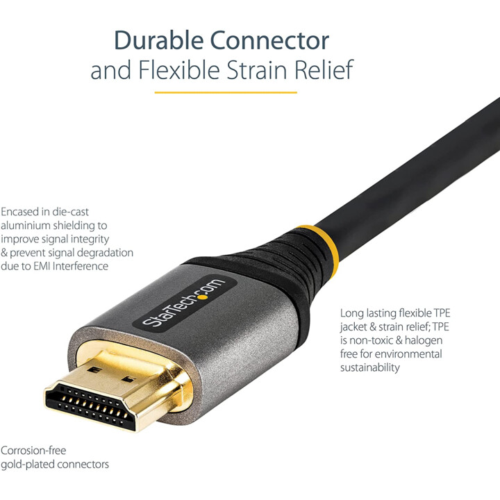 StarTech.com HDMMV1M Premium zertifiziertes HDMI-2.0-Kabel 1 m schwarz