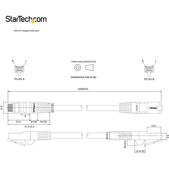 Snagless ethernet network without hitch