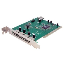 StarTech.com PCIUSB7 Tarjeta adaptadora USB 2.0 PCI de 7 puertos