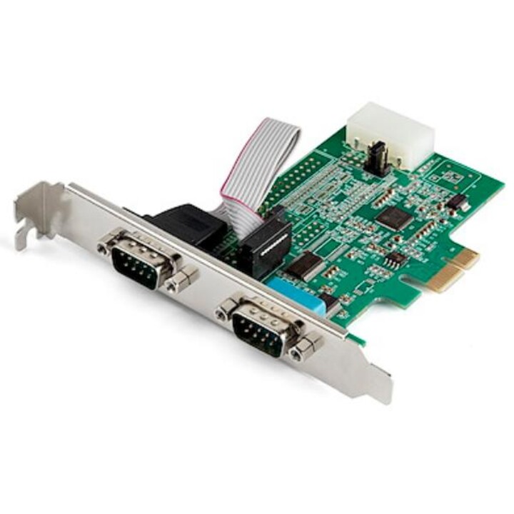 StarTech.com Scheda Seriale PCI Express con 2 Porte - Controller PCIe RS232 - 16950 UART - Scheda Seriale di Espansione DB9 a Pr