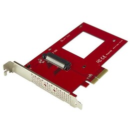 StarTech.com Adaptateur U.2 à PCIe - x4 PCIe - pour SSD 2.5" U.2 NVMe - SFF-8639 Adaptateur PCIe - SSD U.2 - SSD PCIe - Lecteur 