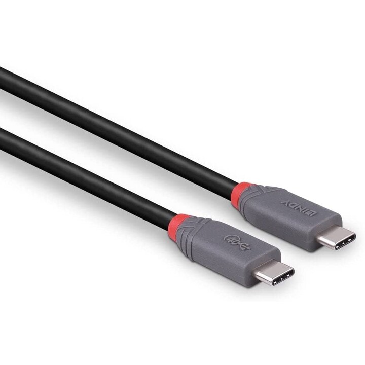 Lindy 36947 câble USB USB4 Gen 3x2 0,8 m USB C Noir