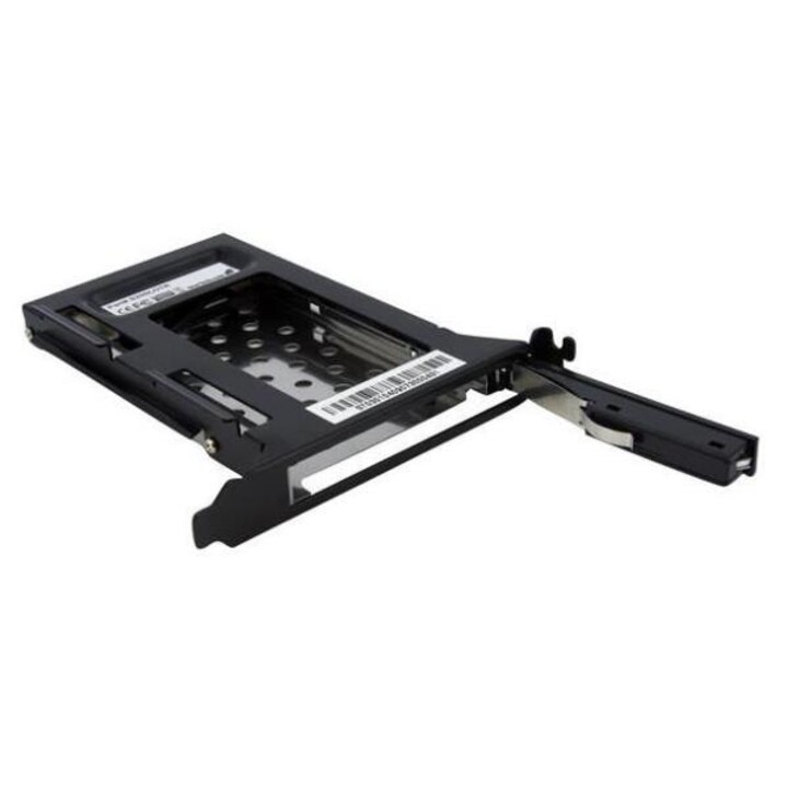 STARTECH.COM S25SLOTR 2.5" SATA removable drive bay for expansion slot, black