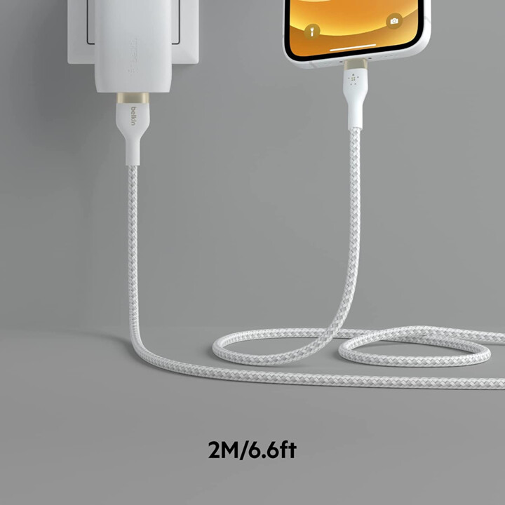 Usb-a vers ltg_braid silic 2m blanc