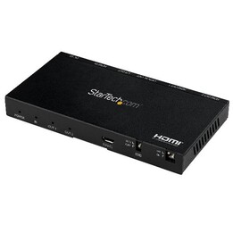 StarTech.com 2 Port HDMI Splitter (1x2) - 4K 60Hz UHD HDMI 2.0 Audio Video Splitter mit Scaler & Audio Extractor (3.5mm/SPDIF) -