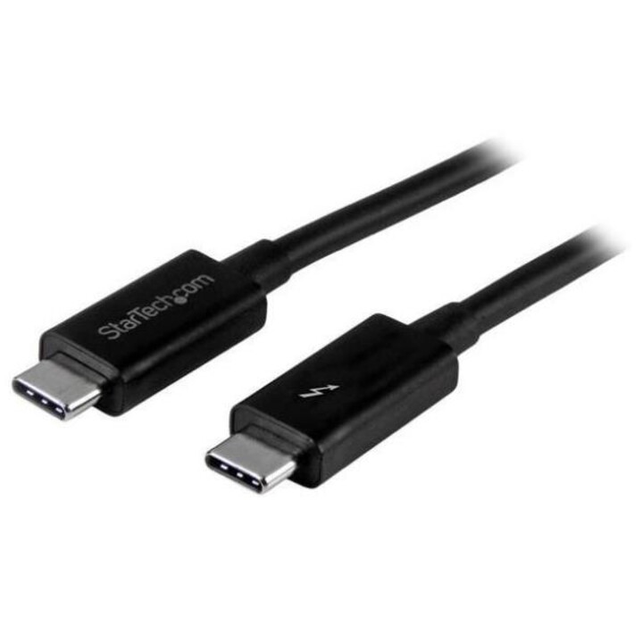 StarTech.com 3.3ft (1m) Thunderbolt 3 Cable, 20Gbps, 100W PD, 4K, Thunderbolt Certified, Compatible with Thunderbolt 4/USB 3.2/D