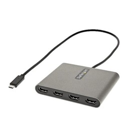 StarTech.com Adattatore USB-C a Quad HDMI, Convertitore USB-C a 4x HDMI per Monitor Windows (non supporta macOS/ChromeOS/Linux),