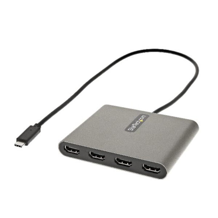 StarTech.com Adattatore USB-C a Quad HDMI, Convertitore USB-C a 4x HDMI per Monitor Windows (non supporta macOS/ChromeOS/Linux),