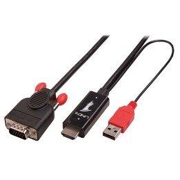 Lindy HDMI-zu-DisplayPort-Kabel 2 m schwarz