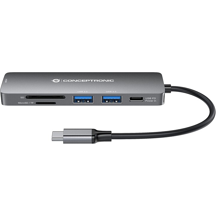 CONCEPTRONIC USB-C 6IN1 ADAPTER SD READER