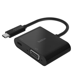 Belkin AVC001BTBK adattatore da USB-C a VGA con ricarica USB-C 60 W nero