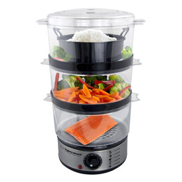 Esperanza EKG009 Cuiseur vapeur 3 panier (s) inox 400 W 7,5L