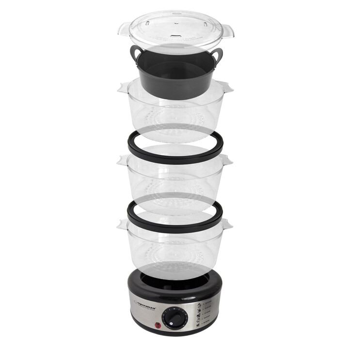 Esperanza EKG009 Olla a vapor 3 cesto (s) de acero inoxidable 400 W 7.5L
