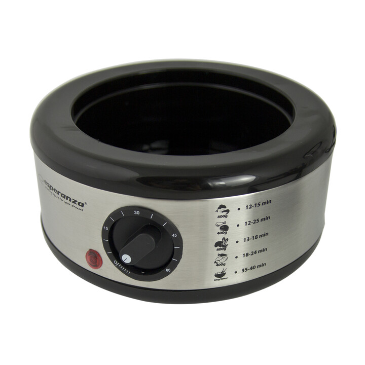 Esperanza EKG009 Olla a vapor 3 cesto (s) de acero inoxidable 400 W 7.5L
