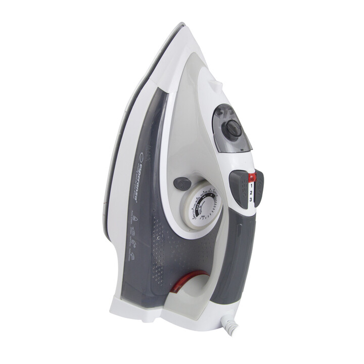 Esperanza EHI009 Ferro da stiro a vapore Piano cottura in vetroceramica Grigio, Bianco 2400 W