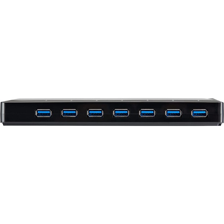 STARTECH.COM ST93007U2C Hub USB 3.0 de 7 portas com 2 portas de carregamento rápido 2,4 A preto