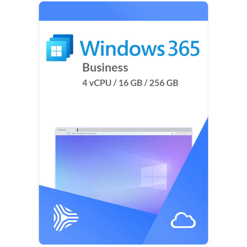 Windows 365 bus 4 vcpu 16gb 256gb