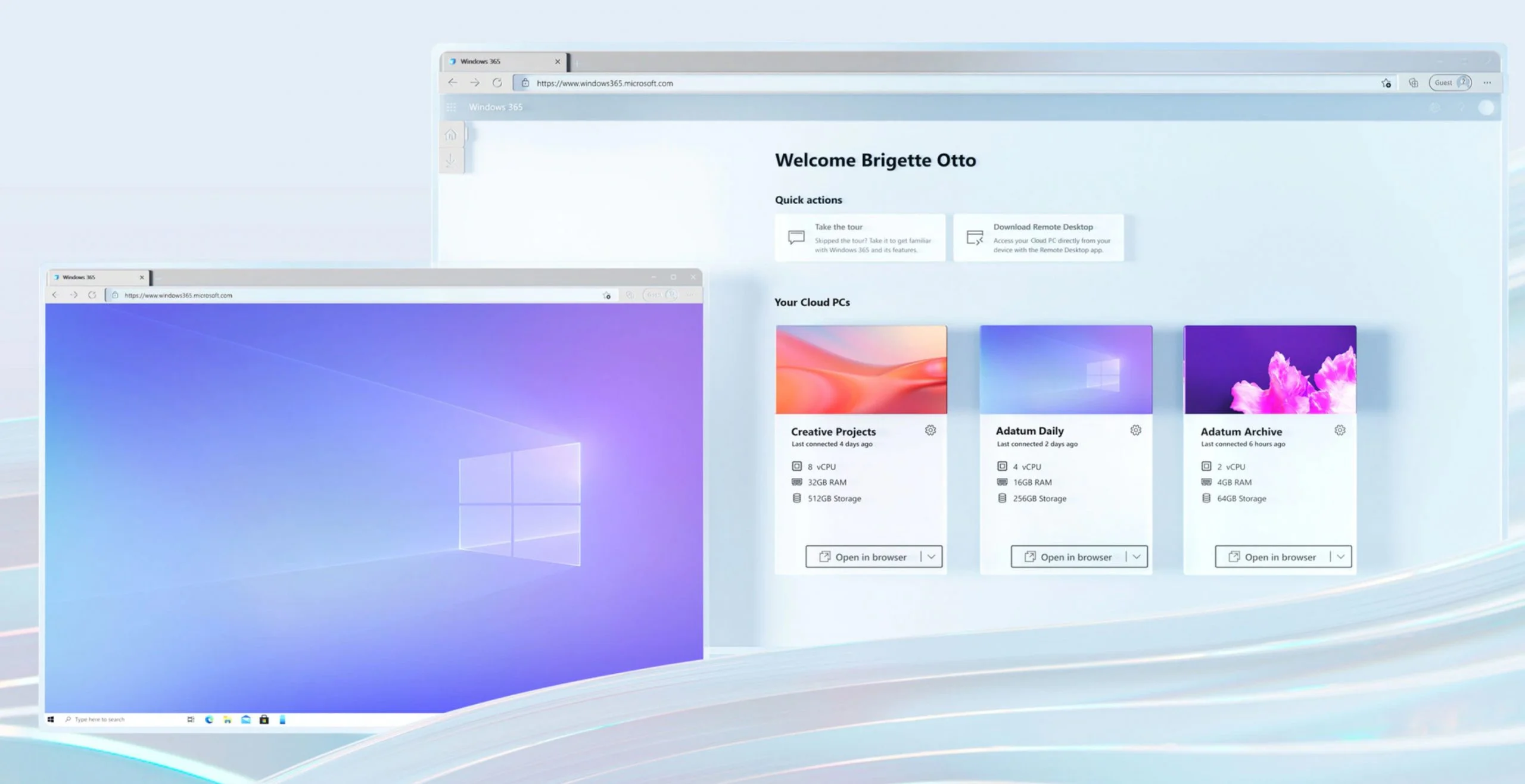 Windows 365 bus 4 vcpu 16gb 256gb