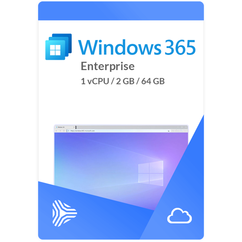 Windows 365 ent 1 vcpu 2gb 64gb